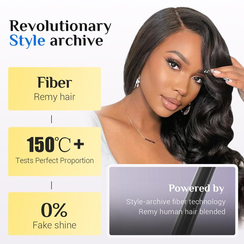 【Blend】TESLAL Wear It and Go Glueless Wig Pre Cut HD Lace 6X6X1 Lace Wig 180% Density Body Wave Adjustable Straps Pre-Plucked Wig Soft And Affordable