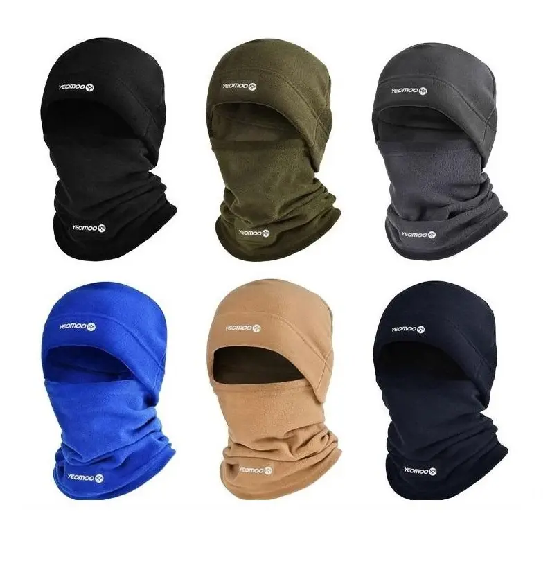 Yeomoo Windproof Beanie with Scarf Warm Two Pieces Face Mask Polar Fleece Balaclava Hood Face Mask Ski Mask For Cycling Skiing Fishing Farms And Outdoor Fashion Shiesty