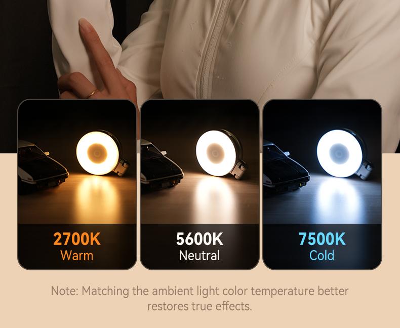 【TikTokShopStockUp】TELESIN 3-in-1 Magnetic Mirror Selfie Light –360° LED Ring Light with MagSafe, Mirror and Phone Stand, Portable Rechargeable Fill Light, 3 Color Temperatures for Makeup, Live Streaming, Video Calls, Gift, Compatible with iPhone 17