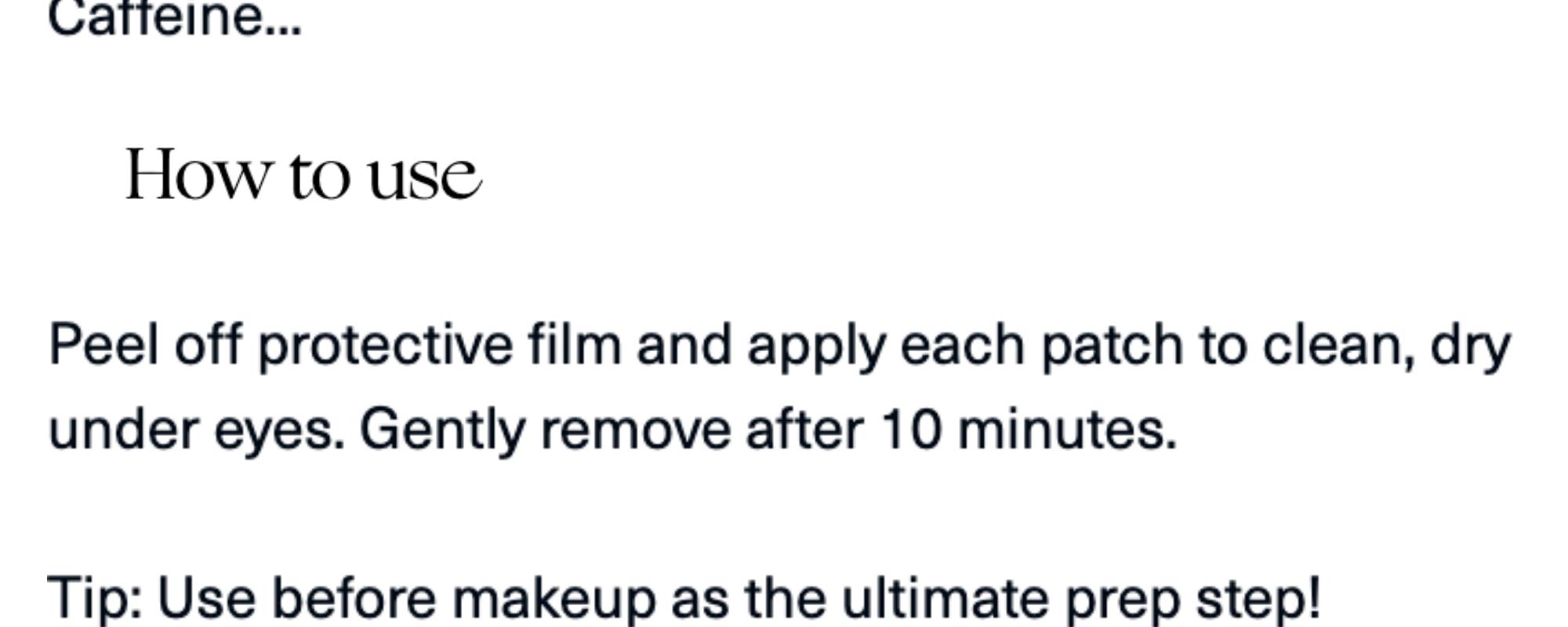 Find Comfort Under Eye Patch Kit