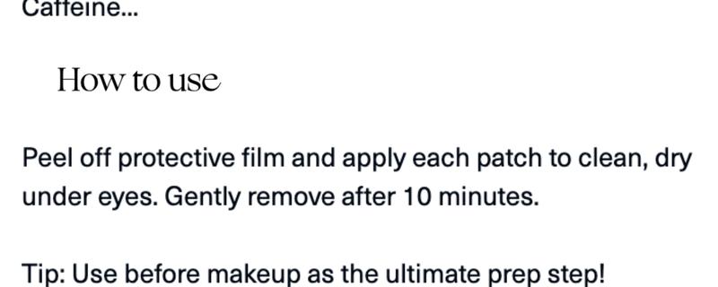 Find Comfort Under Eye Patch Kit