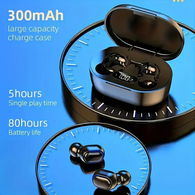 A6S TWS Wireless Bluetooth Headset With Digital Display Earphone Bluetooth Sport In Ear Earbuds Headset with Mic for IOS & Android