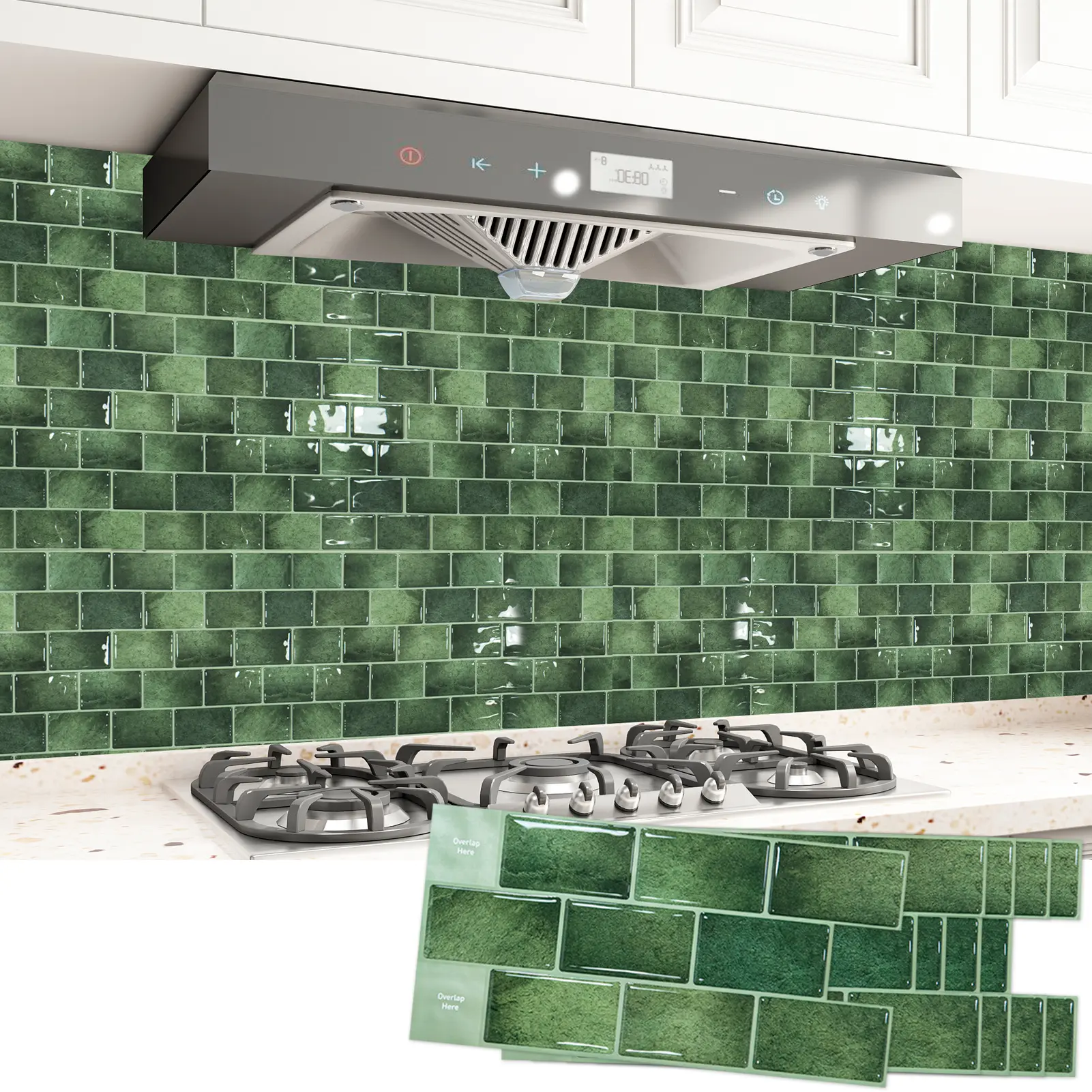 Art3d 20-Pack 12"x6" Peel and Stick Decorative Vinyl Subway Timeless Tile Stickers - Lightweight, Waterproof, Budget-Friendly, Renter-Friendly Indoor House Decor for Kitchen, Bathroom Backsplash