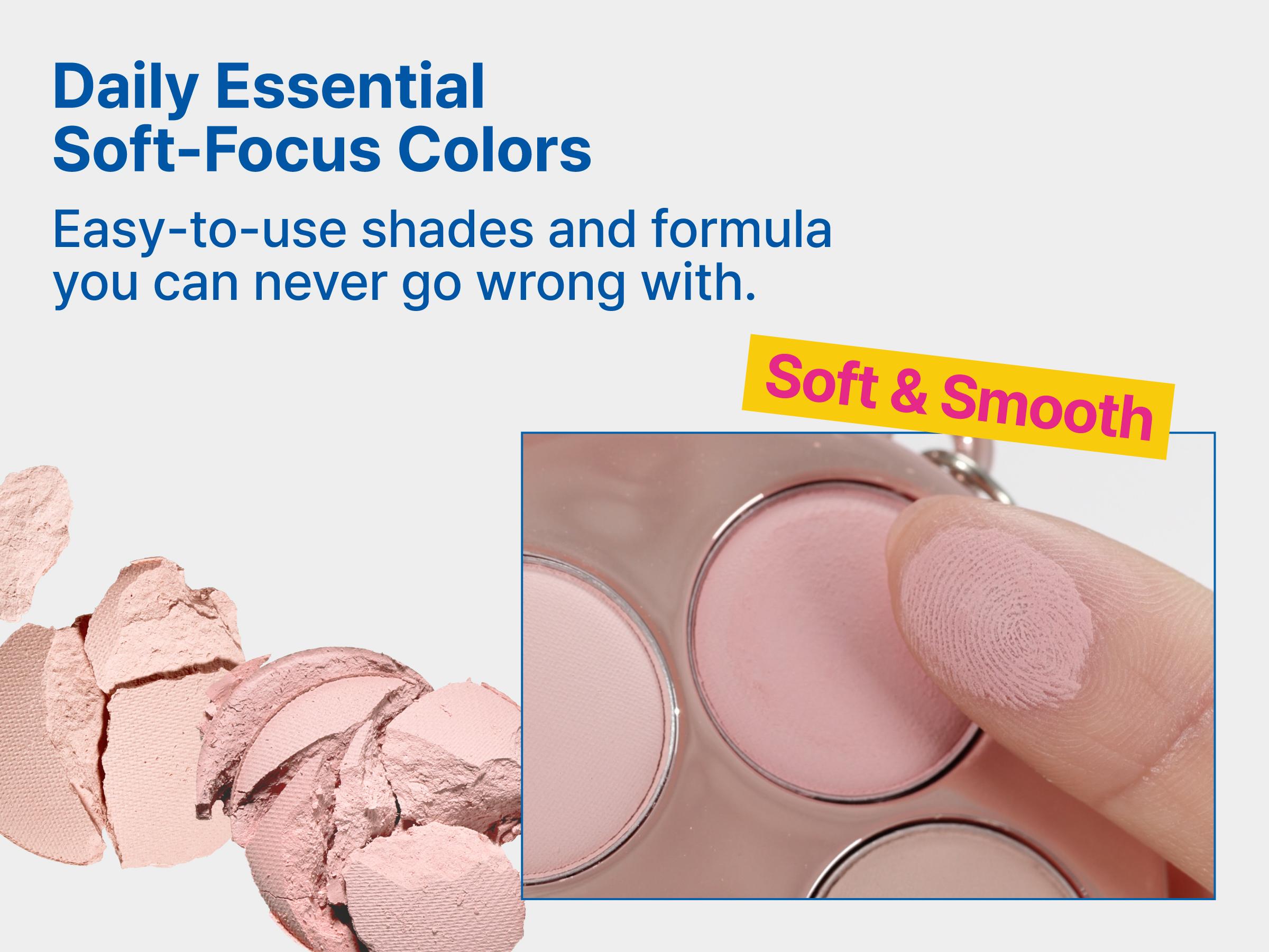 fwee Pocket Eye Palette | 5-color Eyeshadow Palette with Matte & Glitter Finishes | Cute Keychain Style, Beginner-friendly, Natural Soft Pigment | 0.23 oz