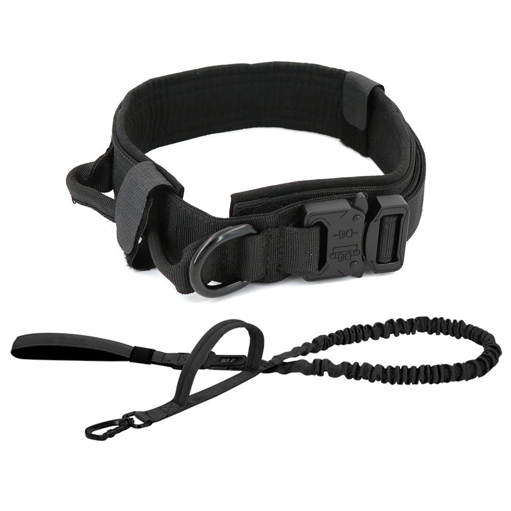 Dog Training Collar Adjustable Tactical Dog Collar And Leash Set Control Handle Pet Lead Collar For Small Big Dogs