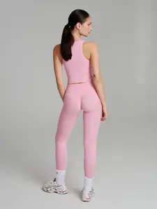 Dream Heathered Legging - Heather Pink
