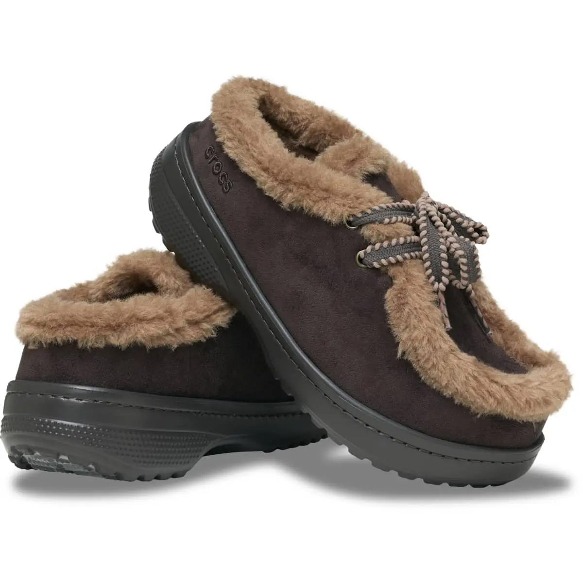 Crocs Adult Unfurgettable Chalet Fuzzy Lined Clogs, Cozy Moccasin Shoes for Fall