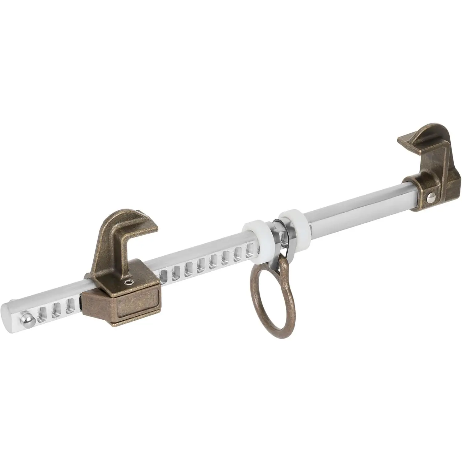 Aluminum Sliding Beam Anchor with Locking Lever - Sliding Clamp for I/H Steel Beams, 3.5"-14" Flange Widths, ANSI Compliant, OSHA Standard-Meeting