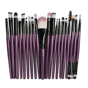 20 Pcs Professional Makeup Brush Set – Face, Eyeshadow, Concealer, Eyebrow & Lip Brushes – Complete Beauty Tool Kit