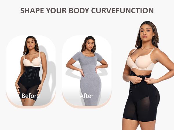 FeelinGirl Shapewear Tummy Control Shapewear Shorts Butt Lifting Panties Breathable Womenswear Fits