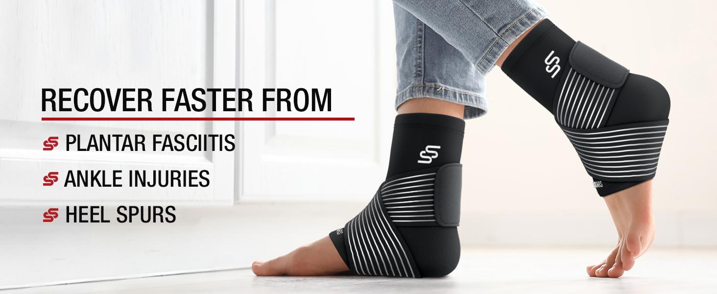 Ankle Brace for Pain Relief | Stops Sprain Pain Fast • Stabilizes Weak Ankles • Plantar Fasciitis & Achilles Support