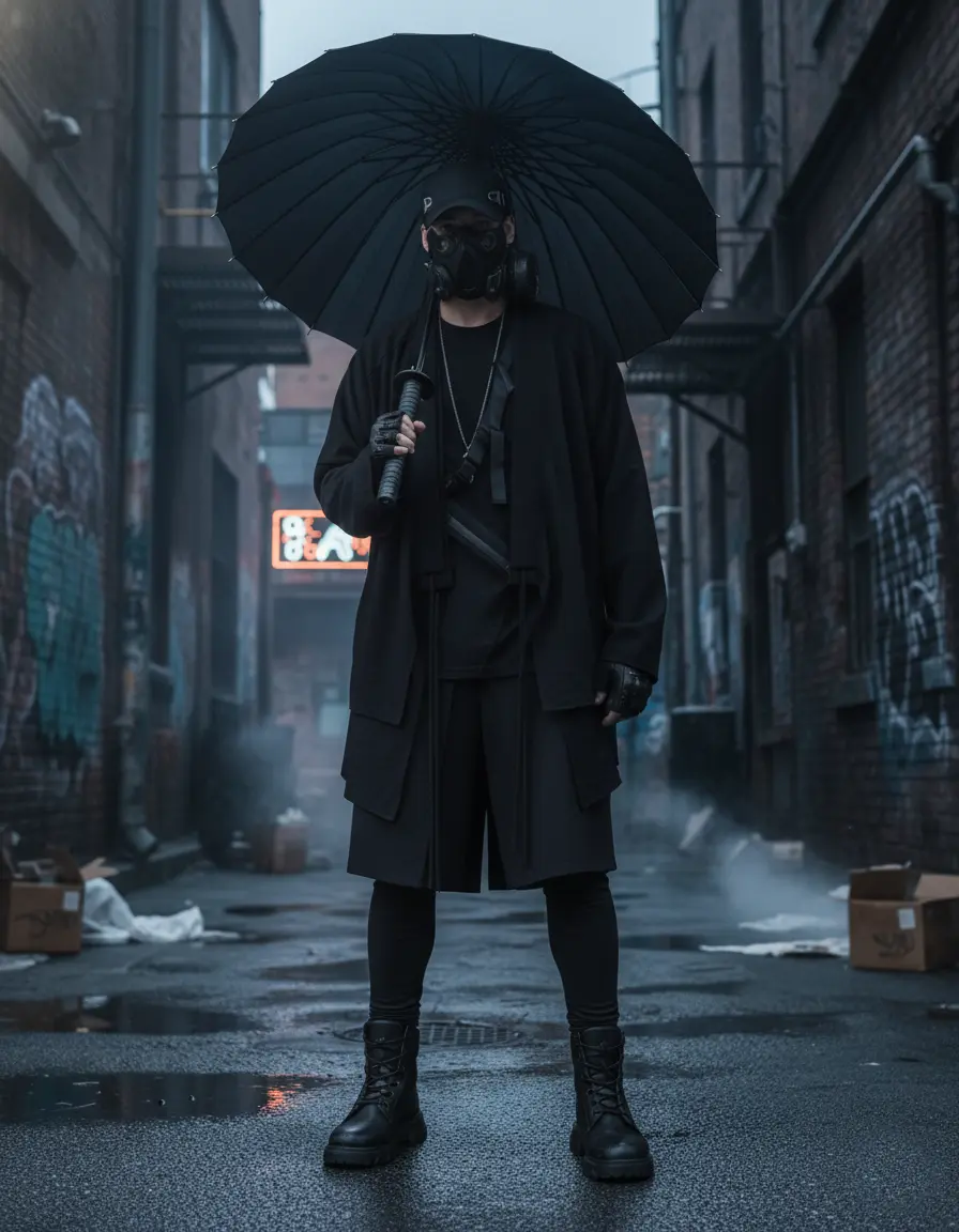 Men's Techwear Kimono Jacket Streetwear Loose Cardigan Oversized Japanese Style Casual Coat Fabric Fashion