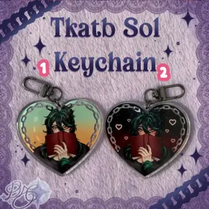 TKATB Sol Epoxy Heart shaped Acrylic Keychains