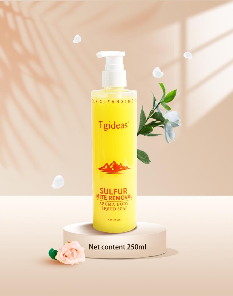 Buy 1 Get 1 Free! Tgideas All-in-One Sulfur Shampoo 250ml - Refresh Scalp, Gentle Formula, Organic Ingredients, Reduce Flakiness, Deep Cleansing for Men & Women Cleanser Scent
