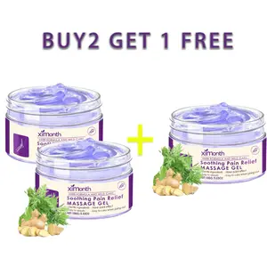 [Buy 2 Get 1 Free ] Ximonth Body SoothingRelief Gel, Daily Body Massage Gel, Joint KneeElbow Shoulder Massage Gel, Body Care Productfor Women & Men Joint pain gel purple gel relief  Massage Gel