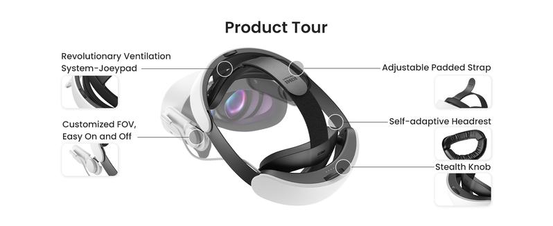 KIWI design H4 Boost Comfort Battery Head Strap Accessories for Meta/Oculus Quest 3/3S, Dual Fast Charge The VR Headset and Battery Strap in 2.5h, Halo Strap Reduce Facial Pressure, Not for Quest 2 rechargeable