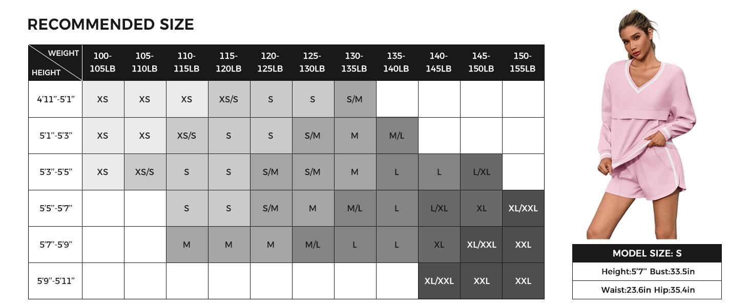 Fisoew Womens 2 Piece Outfits Long Sleeve V Neck Sweatshirt High Waist Running Shorts Sets Loose Fall Workout Tracksuits Outdoor Sports Fabrics Athleisure Set Outfit SpringStatements