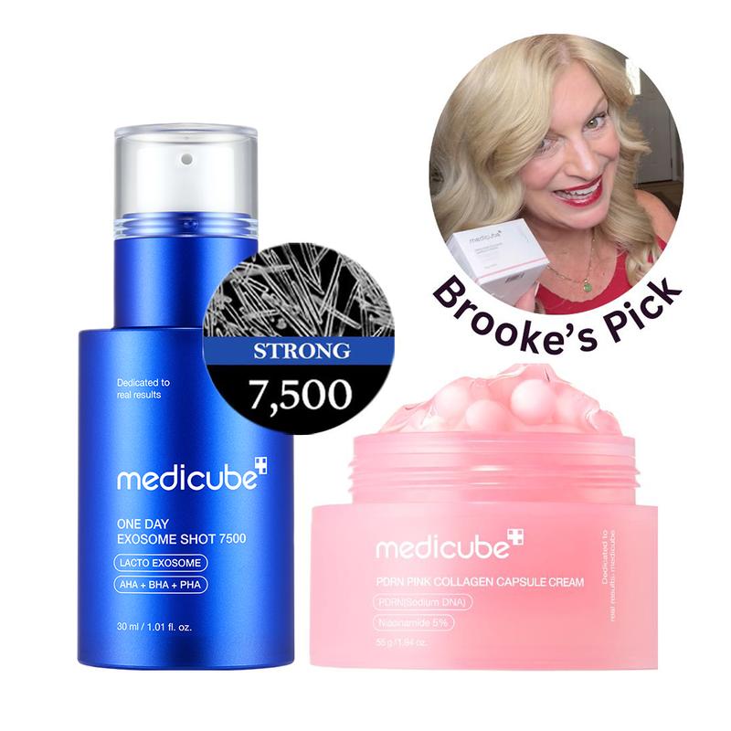 [medicube] Boise Brooke’s Aging Backwards Set | Youthful Skin, Liquid Skin Booster, Daily Intensive Care for Anti-Aging, Glass Glow, Korean Skincare, K-beauty
