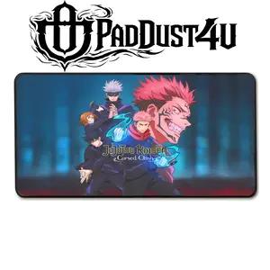 PadDust4U Anime Mouse Pad Jujutsu Kaisen Cursed Clash 40x20 Inches Premium Desk Mat for Productivity & Gaming Non-Slip Base