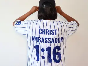 Christ Ambassador Jersey - High-Quality Breathable Polyester Fabric, Quick-Dry, Soft, Wrinkle-Resistant, Easy to Clean