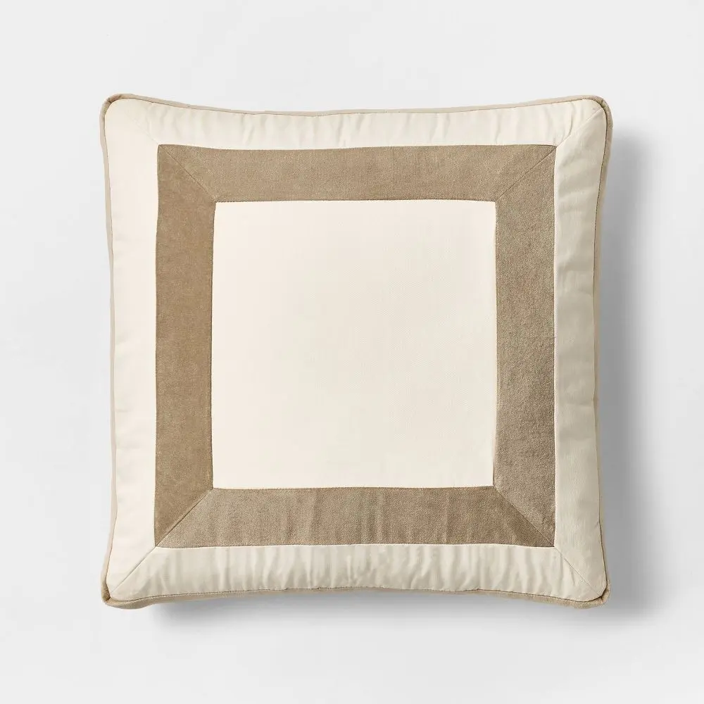 Velvet Border Pillow - Threshold designed with Studio McGee