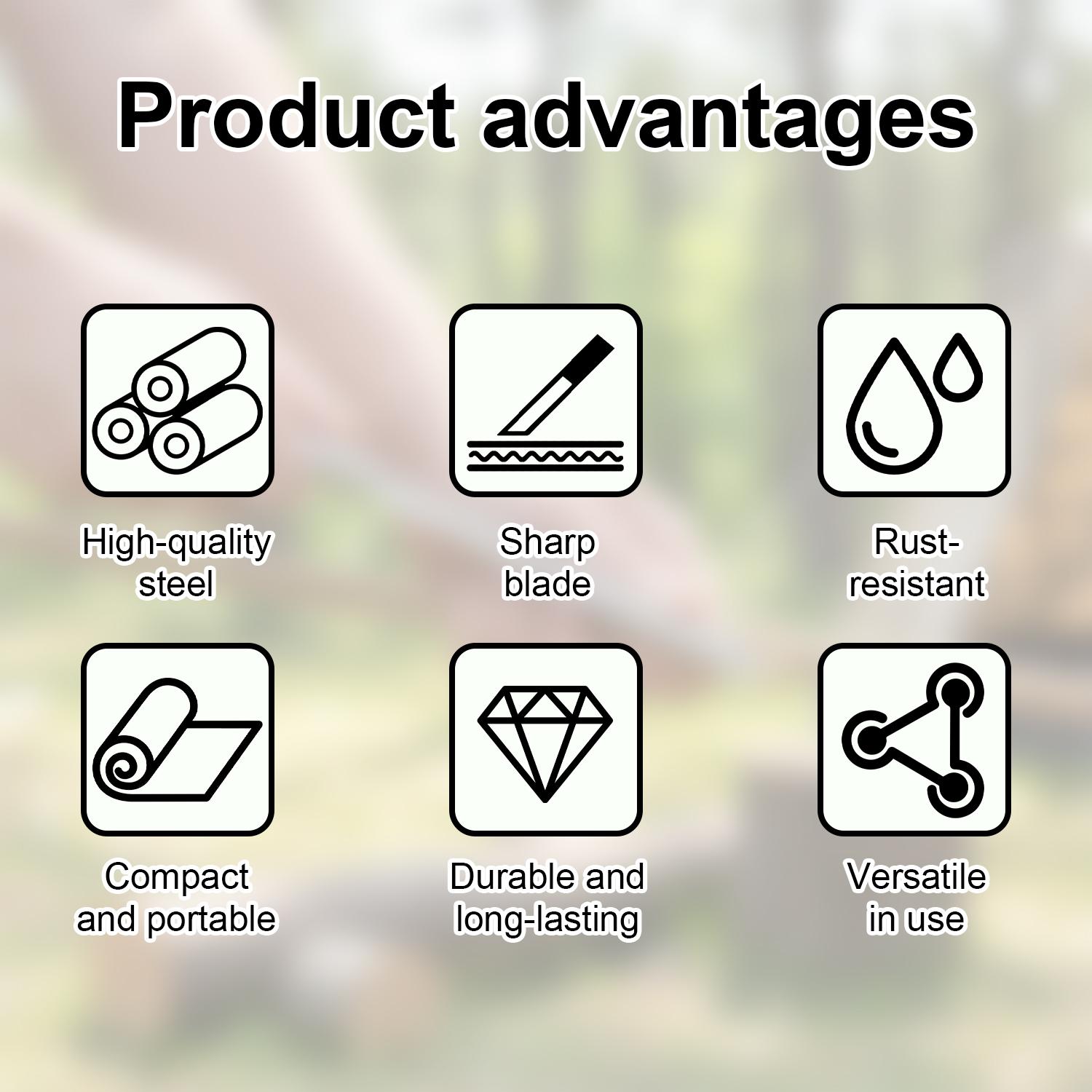 Stainless Steel Meat Knife,1 Set with Blade and Handle,Durable Steak Knife,All-steel Fruit Knife with Sheath,Thickened for Various Kitchen Uses Cutting Utensils