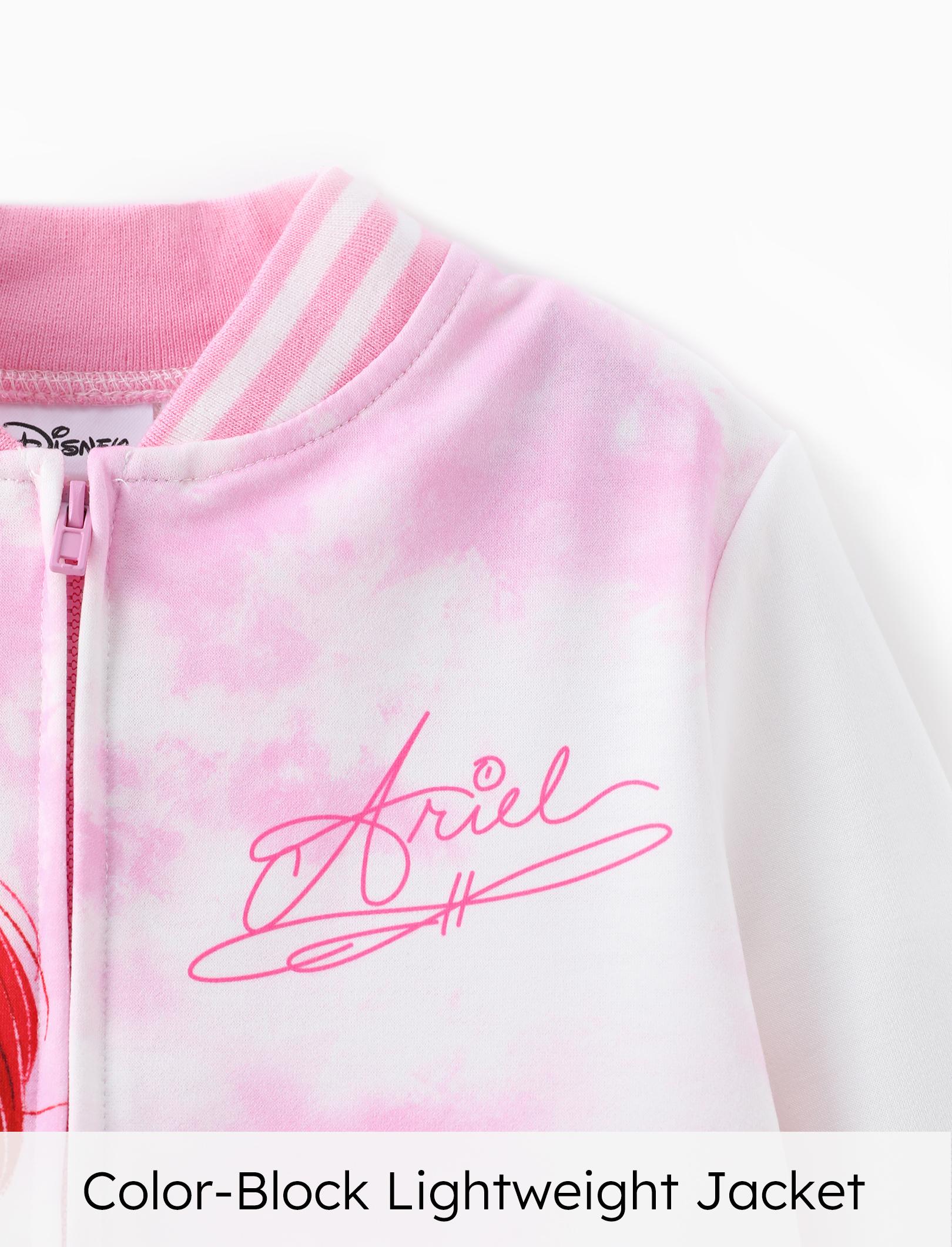 Disney Princess Kids' Baseball Jackets Featuring Moana Rapunzel & Other Princesses Colorful Printed Cute Style Vibrant Unique，SprIngGIowUp ,RefreshedLook