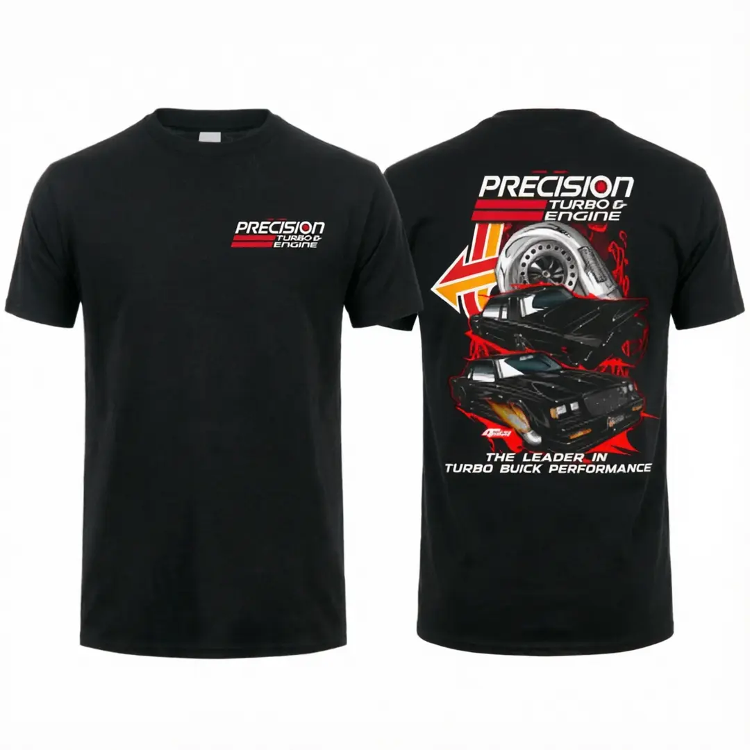Turbo Engine Racing Graphic Tee, Car Enthusiast Shirt, Muscle Car Streetwear T-Shirt, 100% Cotton Unisex Auto Apparel, Gift for Car Lovers & Dad Black Casual