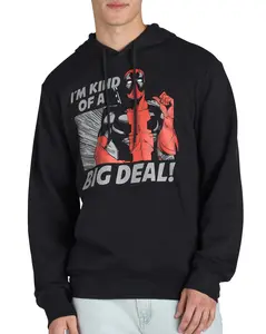 Marvel Deadpool Hoodie Mens Im Kind Of A Big Deal Long Sleeve Pullover