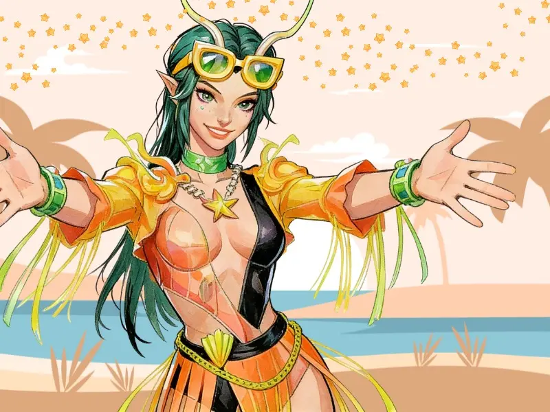 Mantis Swimsuit Sticker