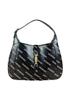 Pre-owned na Shoulder Bags Gucci x Balenciaga Hacker Project Jackie 1961 Bag Black