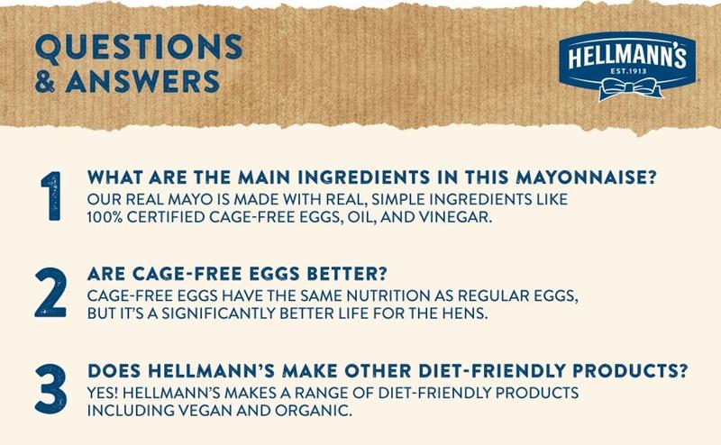 Hellmann's Real Mayonnaise Real Mayo For a Creamy Sandwich Spread or Condiment Gluten Free, Made With 100% Cage-Free Eggs 15 oz