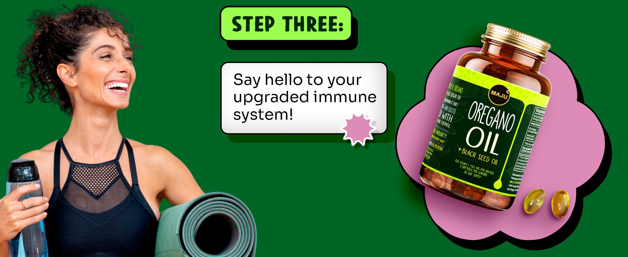 MAJU Oregano Oil Capsules (60ct) - 2-in-1 Blended Softgel, Oil of Oregano with Black Seed Oil, Edible Dietary Supplement for Seasonal Wellness, Immune Support, Minerals, Vitamins, Digestion Healthcare Fitness MAJU Oregano Oil Capsules (60ct) - 2-in-1 Blended Softgel, Oil of Oregano with Black Seed Oil, Edible Dietary Supplement for Seasonal Wellness, Immune Support, Minerals, Vitamins, Digestion Healthcare Fitness