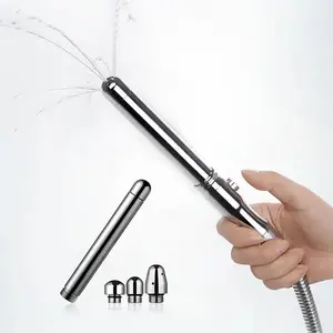 Hygienic Shower Bidet For Bathroom Enema Water Nozzle With 3 Style Head Anal Ingredients Douche Vaginal Clean Kit Cleaner Tool