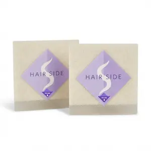 HairStixies 2-Pack, Shower Hair Sticky Pad, Transparent, Easy Clean-up and Removal, Prevent Clogged Drains, Disposable