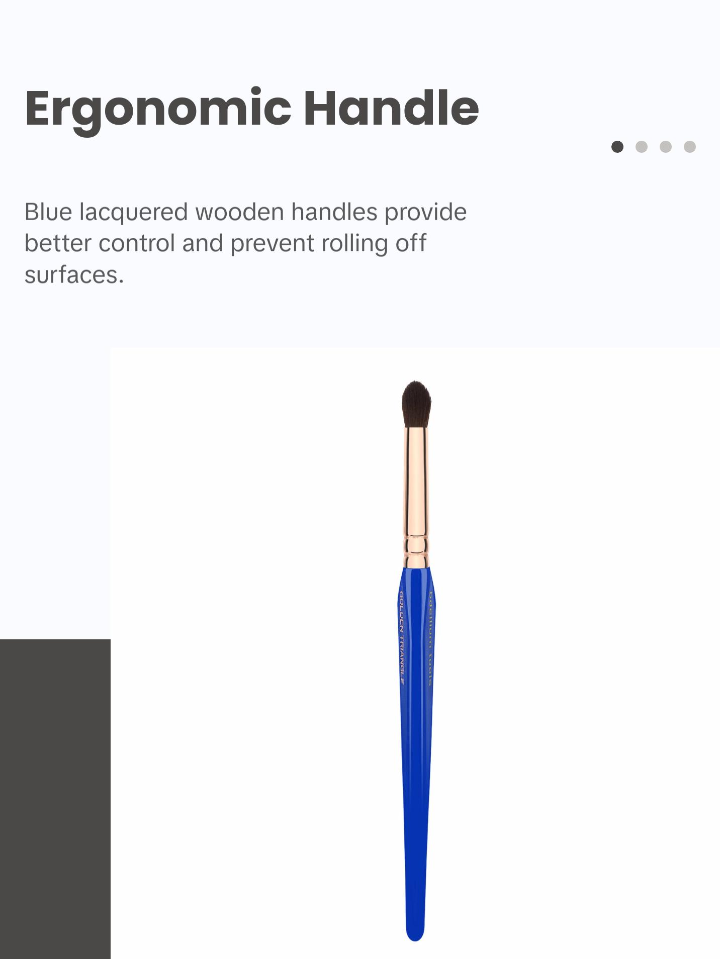 Bdellium Tools Golden Triangle 781 Crease Cosmetic Brush Eyeshadow Brush