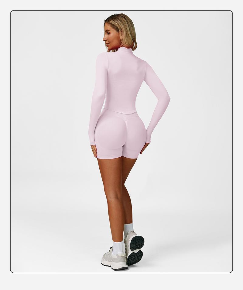 MFVIM Women's Sports Three-Piece Set Impact Compression Outdoor Fitness Running Activewear Versatile Everyday Workout High Waist Butt Lifting Yoga Pants