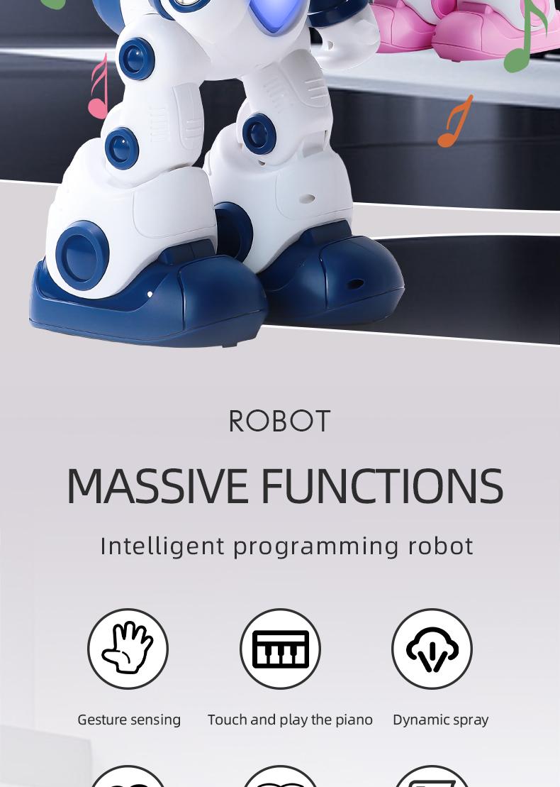 Robot for Kids Programmable Interactive STEM RC Robot Voice Control Control Gifts for Boys Girls 6-15 EnhancesReaction Ability and Creativity Home  Figurines Miniature Models Household Supplies Decorations  Figurines Statues Doll Decorations