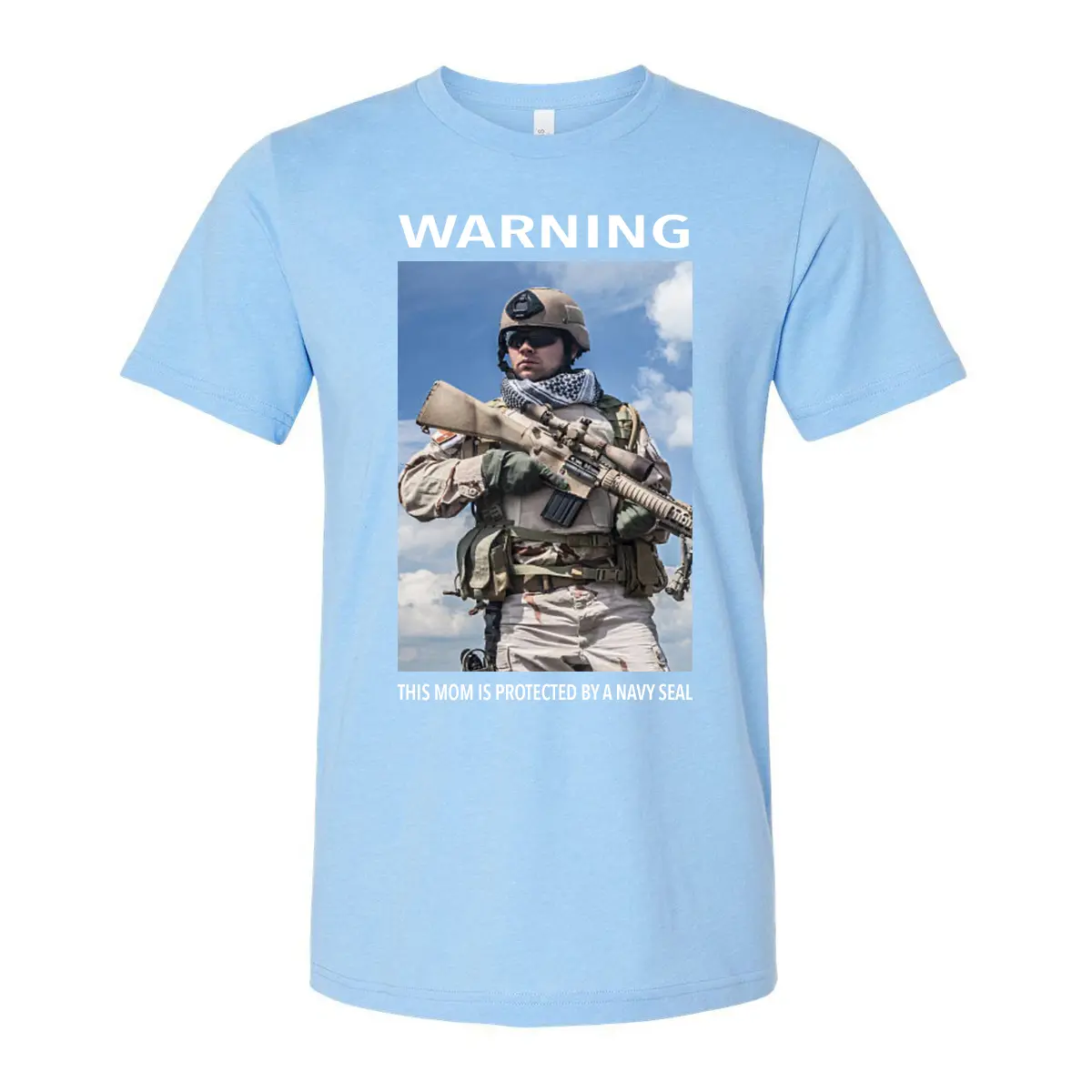 Personalized Unisex DTF Printed T-Shirt - Photos of Family, Selfies, Pets, Friends or Company Logo - Text Above and Below Photo!