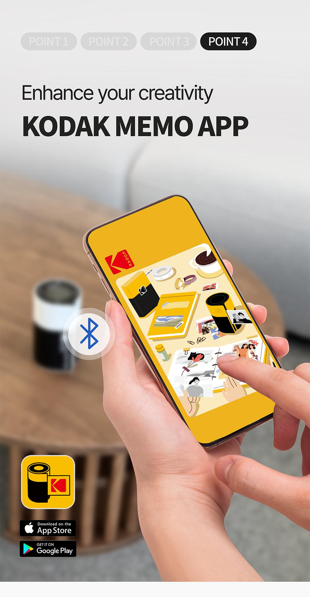 KODAK Memo Shot ERA Label Printer (1.8x2.7inches) bundle (camera with 1 roll + 9 rolls cartridge set) Instant Portable Black and White Sticker Photo Printer