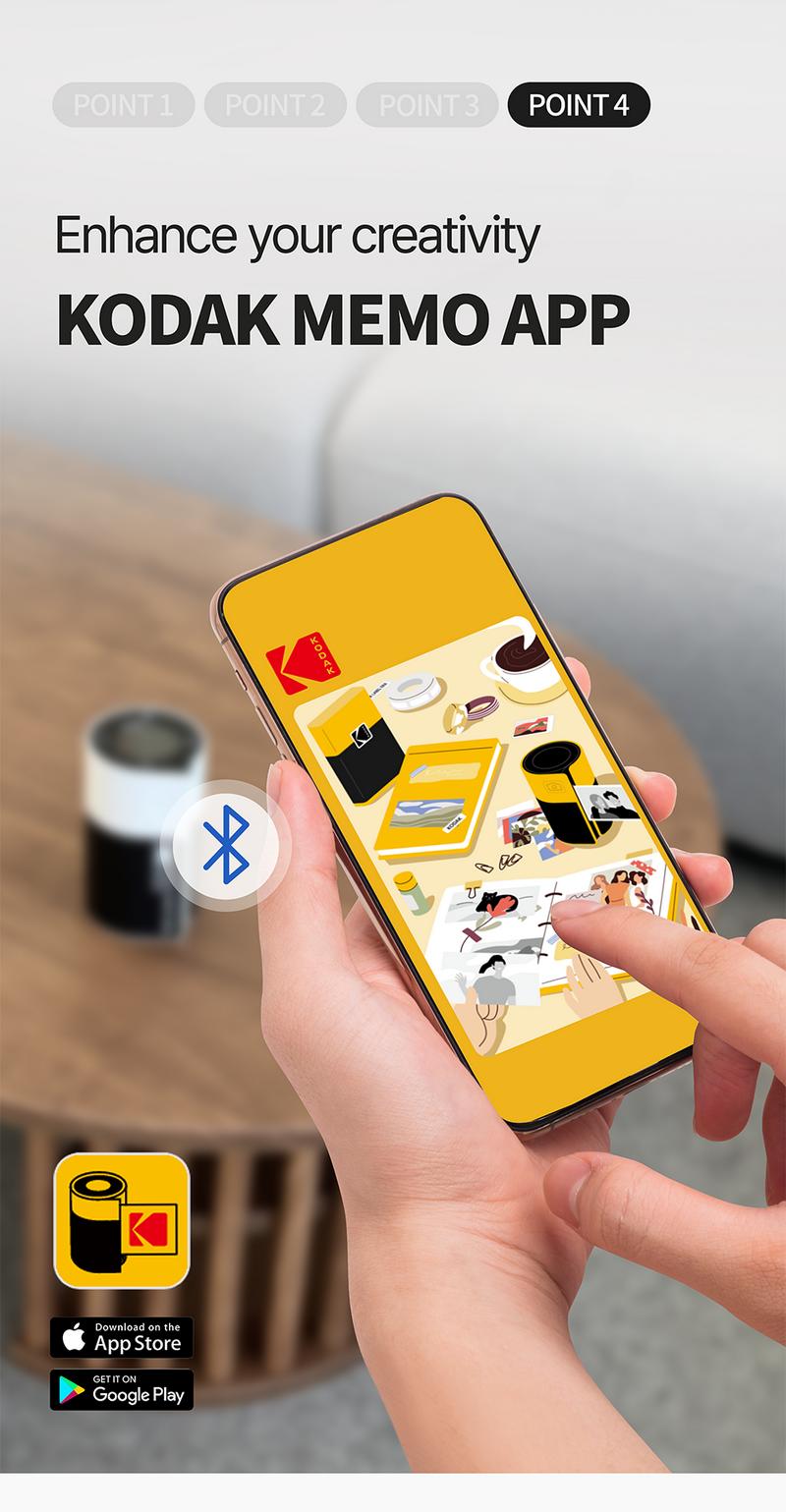 KODAK Memo Shot ERA Label Printer (1.8x2.7inches) bundle (camera with 1 roll + 9 rolls cartridge set) Instant Portable Black and White Sticker Photo Printer