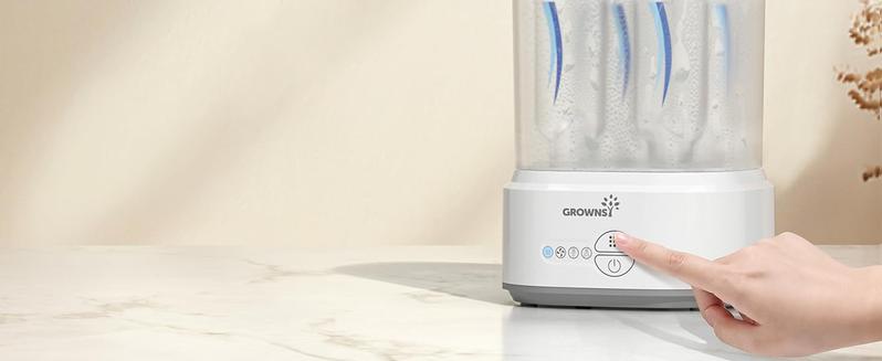 Grownsy Bottle Sterilizer and Dryer, Compact Electric Steam Baby Bottle Sterilizer, Bottle Sanitizer for Baby Bottles, Pacifiers, Pump Parts，Baby Product bottle washer./916