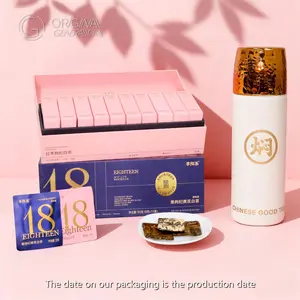 Forever 18 Tea Blue&Pink With Pressure Thermos  (90g 3g×3packs×10boxes)(red dates, wolfberry,Shoumei white tea)  (Shoumei white tea, black wolfberry, astragalus)