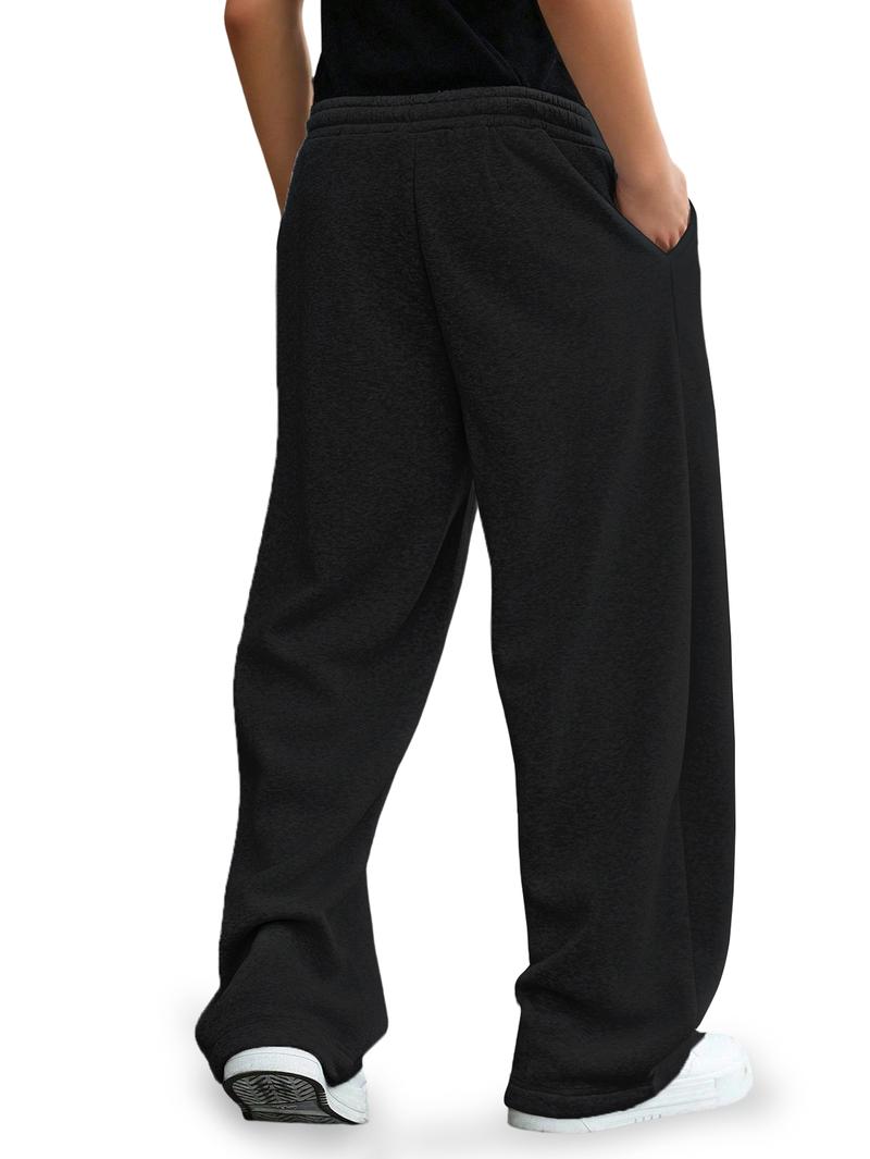 Teens Sweatpants Fleece Pants Versatile Comfortable Minimalist Commuter Everyday Outdoor Simple For Boys Girls Kids Size 8-16 Y KB2786