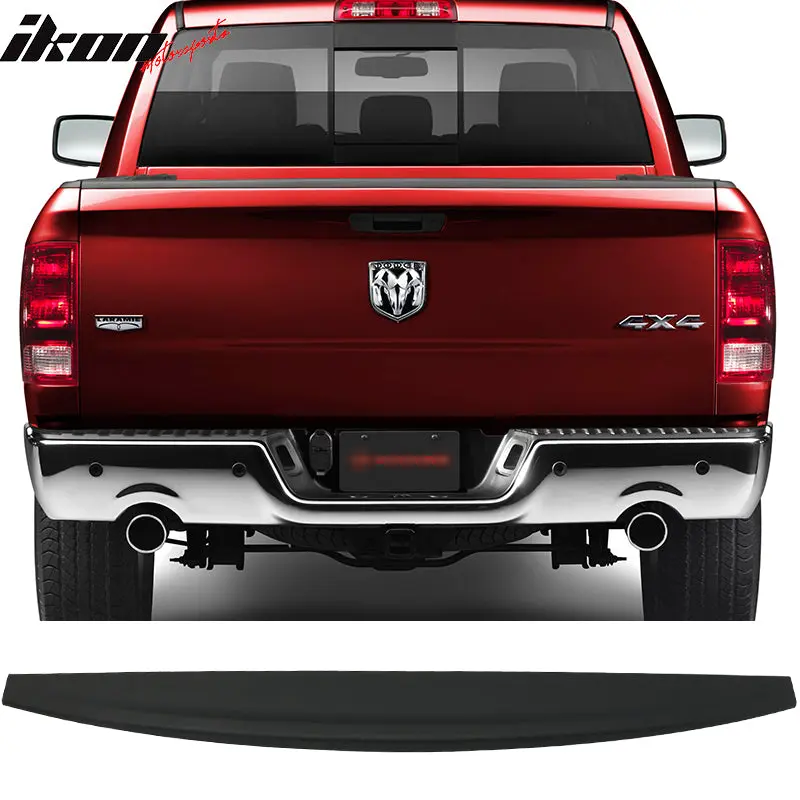 Tailgate Cap Moulding Cover Truck Spoiler for Ram 1500 2009-2023 Black PP