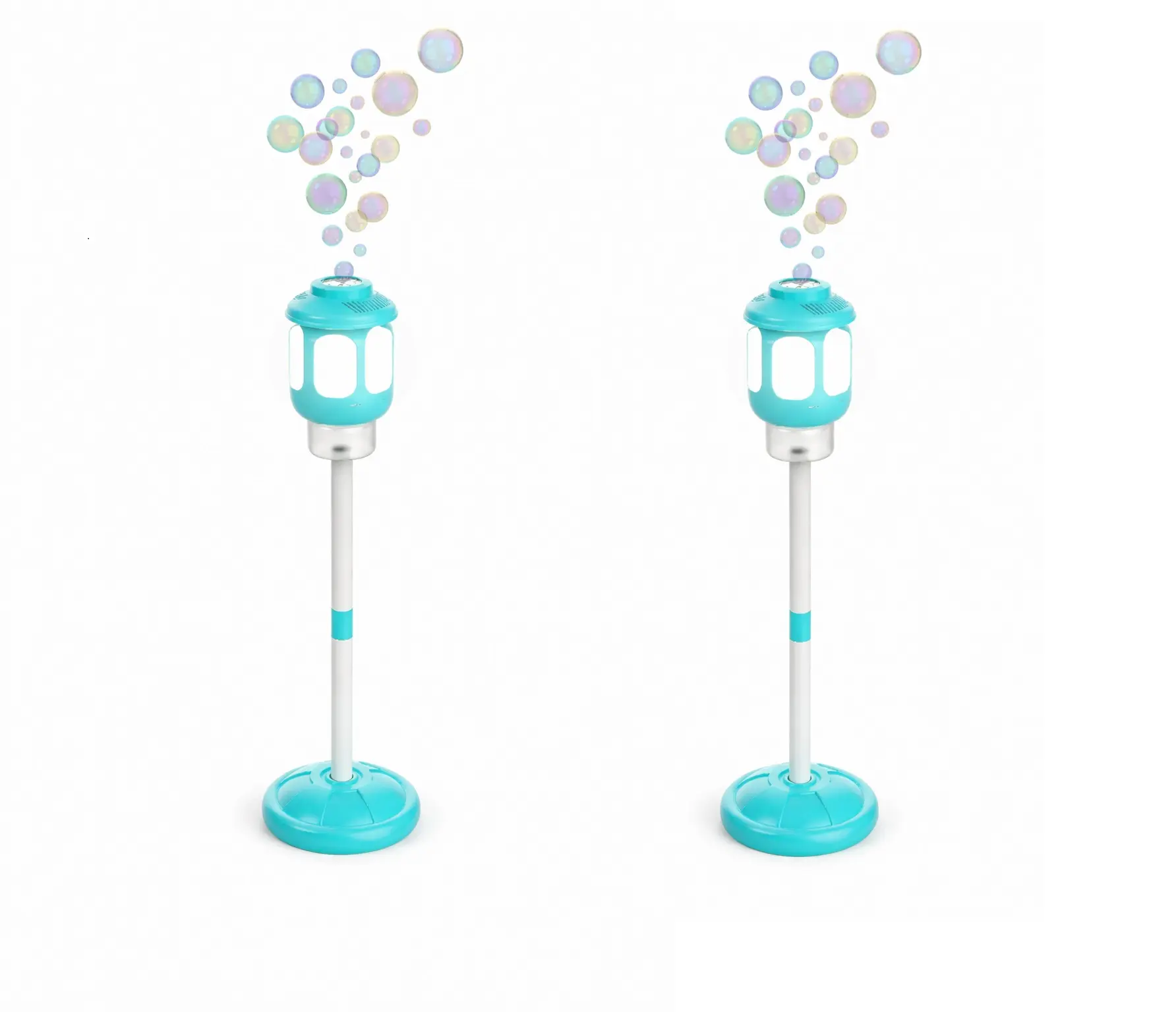 BubbleFX Light Up Lantern 44" Bubble Blasters, Outdoor Party Toy for Kids, Nighttime Bubble Fun