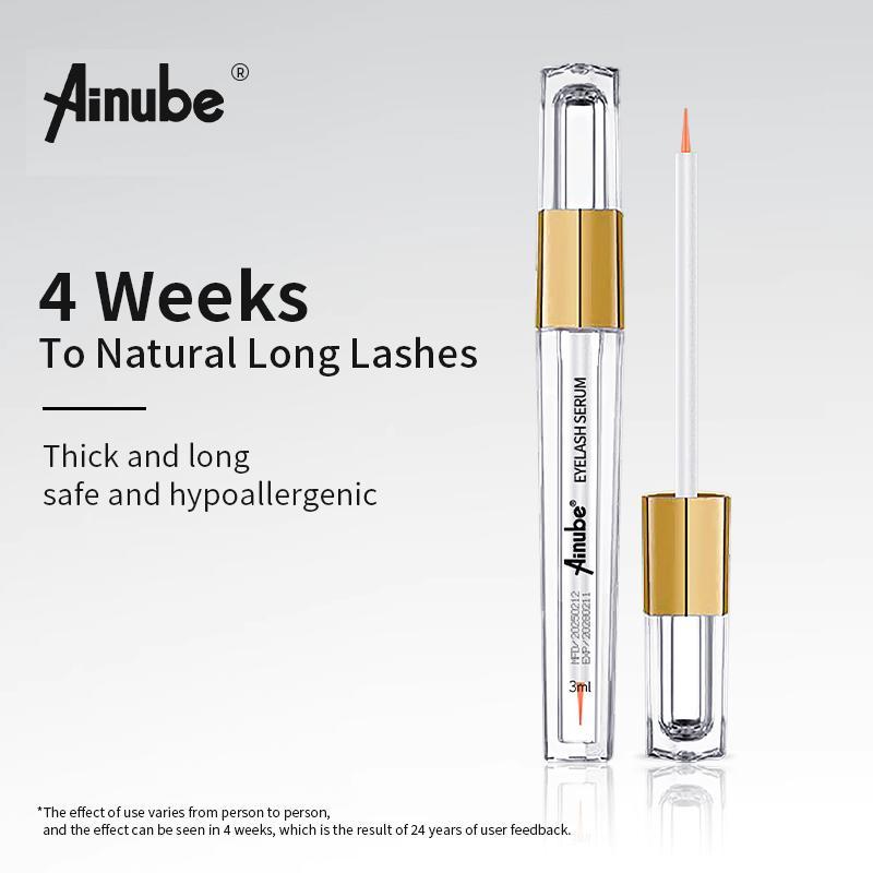 Ainube Lash Growth Serum – Plant-Based Formula for Naturally Longer, Fuller Lashes | Dual Tube Set (3ml x 2) | Nourishing, Gentle & Safe for Sensitive Eyes Ainube Lash Growth Serum – Plant-Based Formula for Naturally Longer, Fuller Lashes | Dual Tube Set (3ml x 2) | Nourishing, Gentle & Safe for Sensitive Eyes