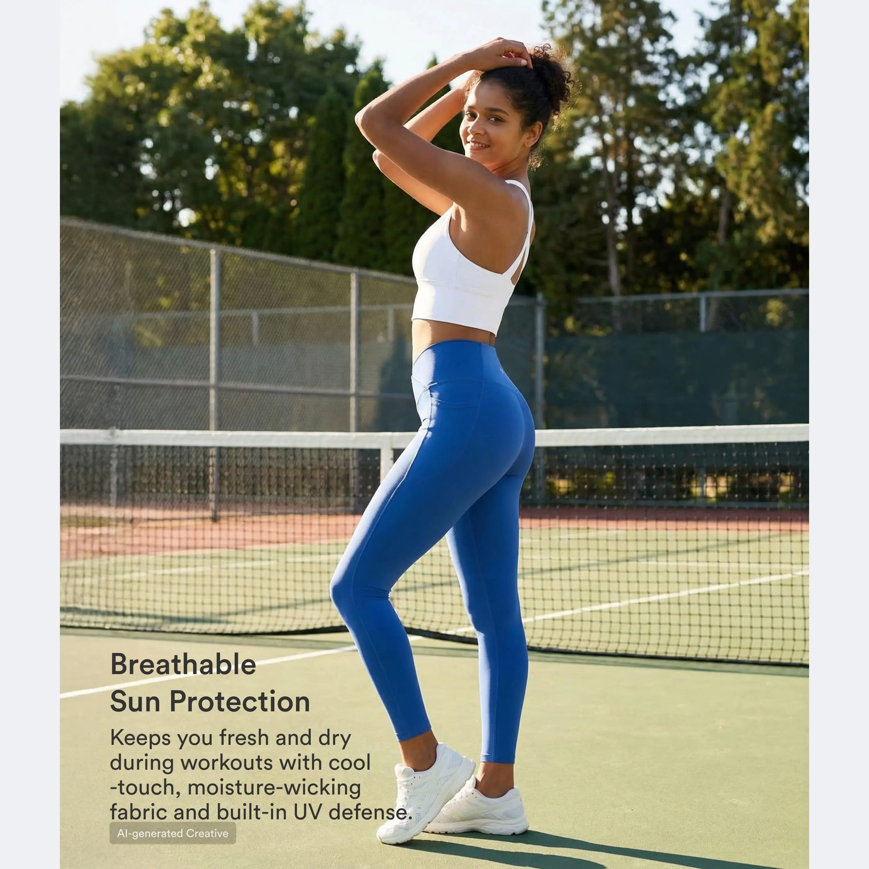 2026 Women's Softlyzero Crossover Pocket Plain Leggings UPF50+ Activewear Bottoms Outfits