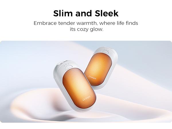 OCOOPA UT3 Lite Rechargeable Hand Warmers 2 Pack – Magnetic Design 3 Adjustable Heat Settings Fast Heating & Portable Pocket Heater