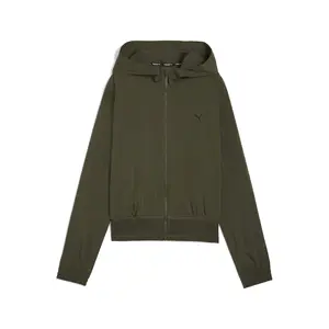 PUMA Womens Train Fav Woven Jacket Athletic Outerwear Casual - Green